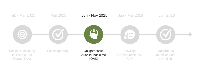 &Uuml;bersicht Jahresprogramm Jagdausbildung 2024/2025